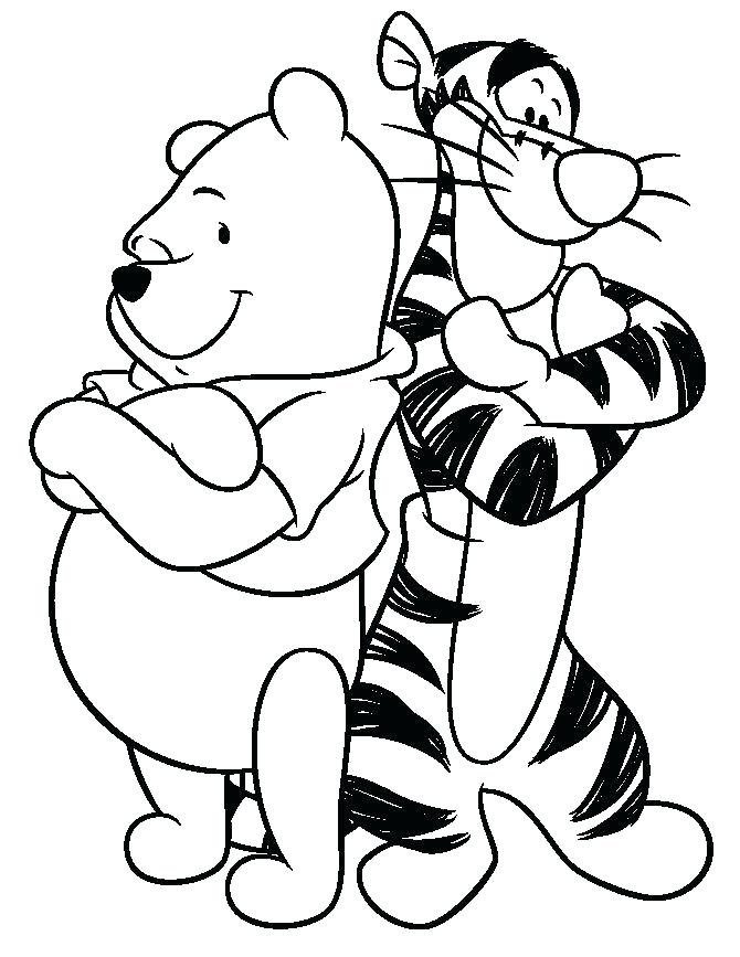 670x867 Winnie The Pooh Halloween Coloring Pages The Pooh Pictures