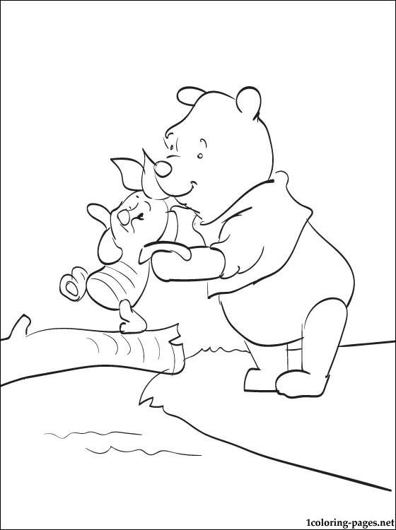 560x750 Winnie Pooh And Piglet Coloring Page For Kids Coloring Pages