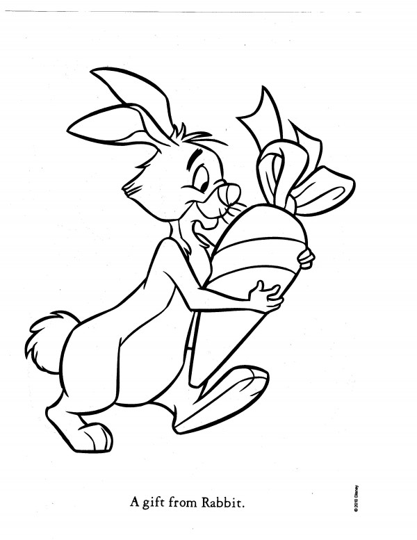 600x777 Rabbit Coloring Pages
