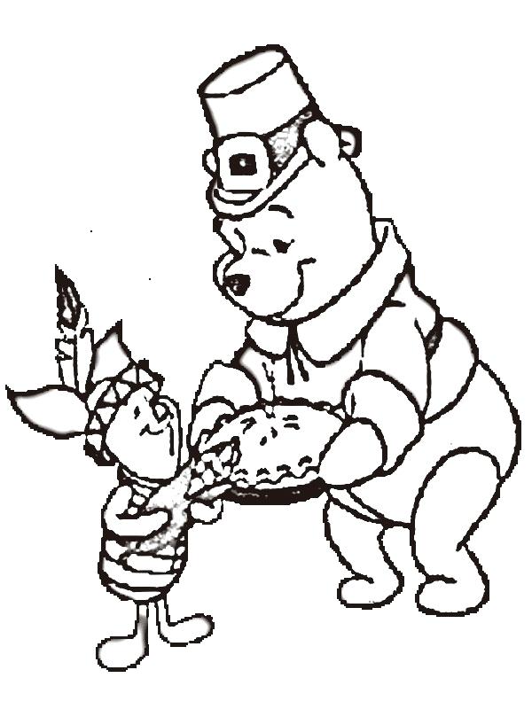 600x800 Winnie The Pooh Thanksgiving Coloring Pages Bourseauxkamascom