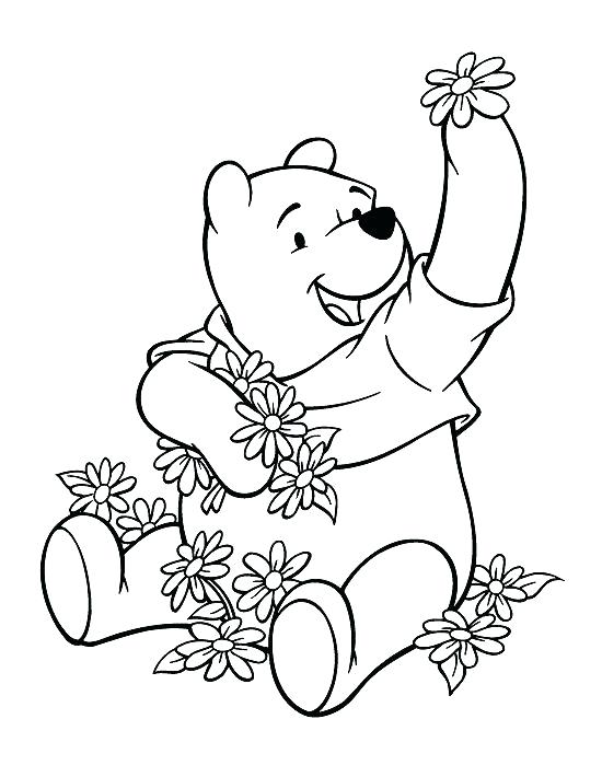 550x710 Coloring Pages Winnie The Pooh The Pooh Coloring Pages Birthday
