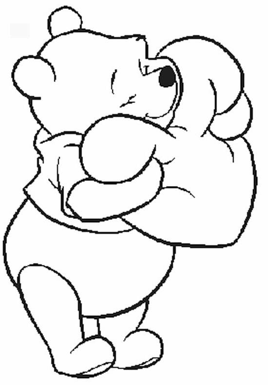 550x790 Pooh Disney Valentine Coloring Pages