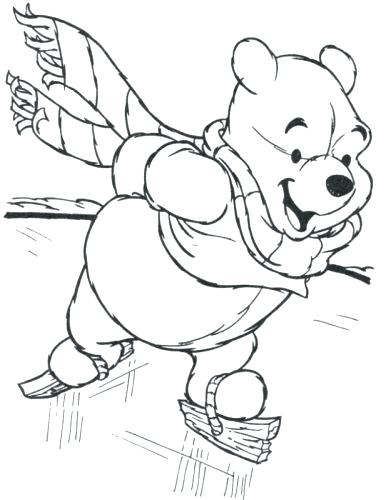 386x500 Winnie The Pooh Winter Coloring Pages S Winnie The Pooh Winter