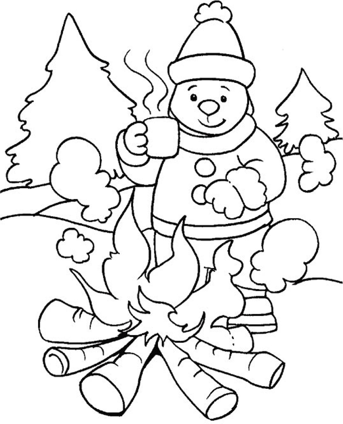 1130x1394 Interesting Winter Animals Coloring Pages Quic