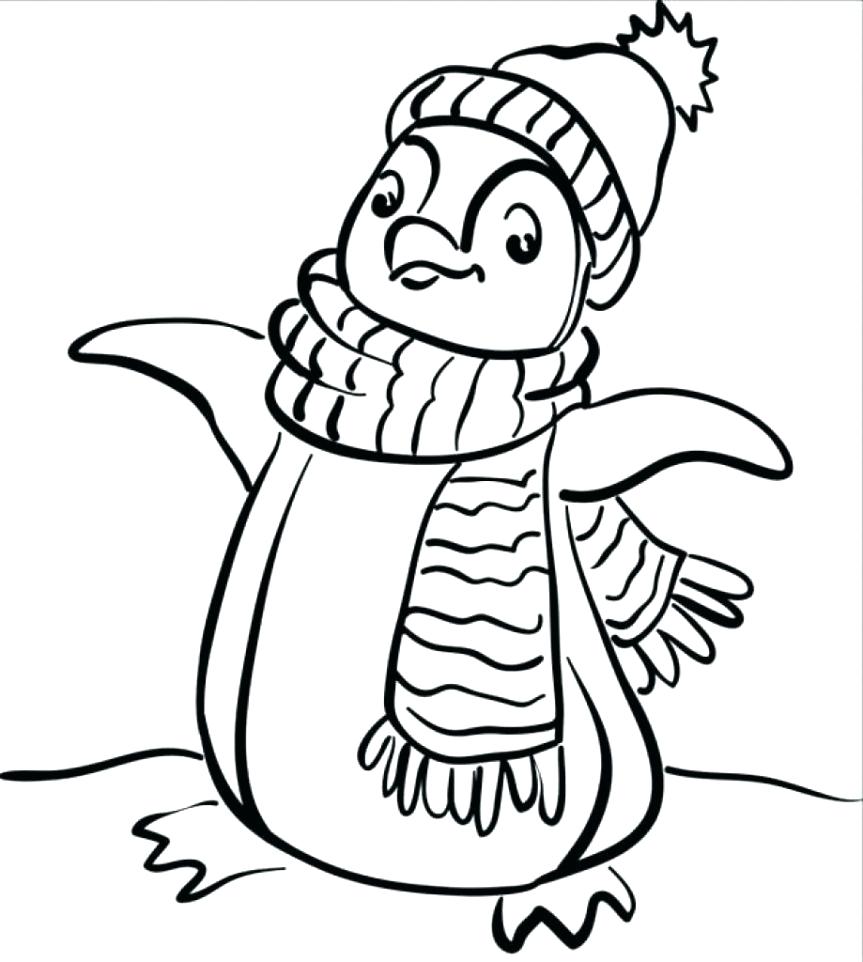 863x962 Winter Animals Coloring Pages