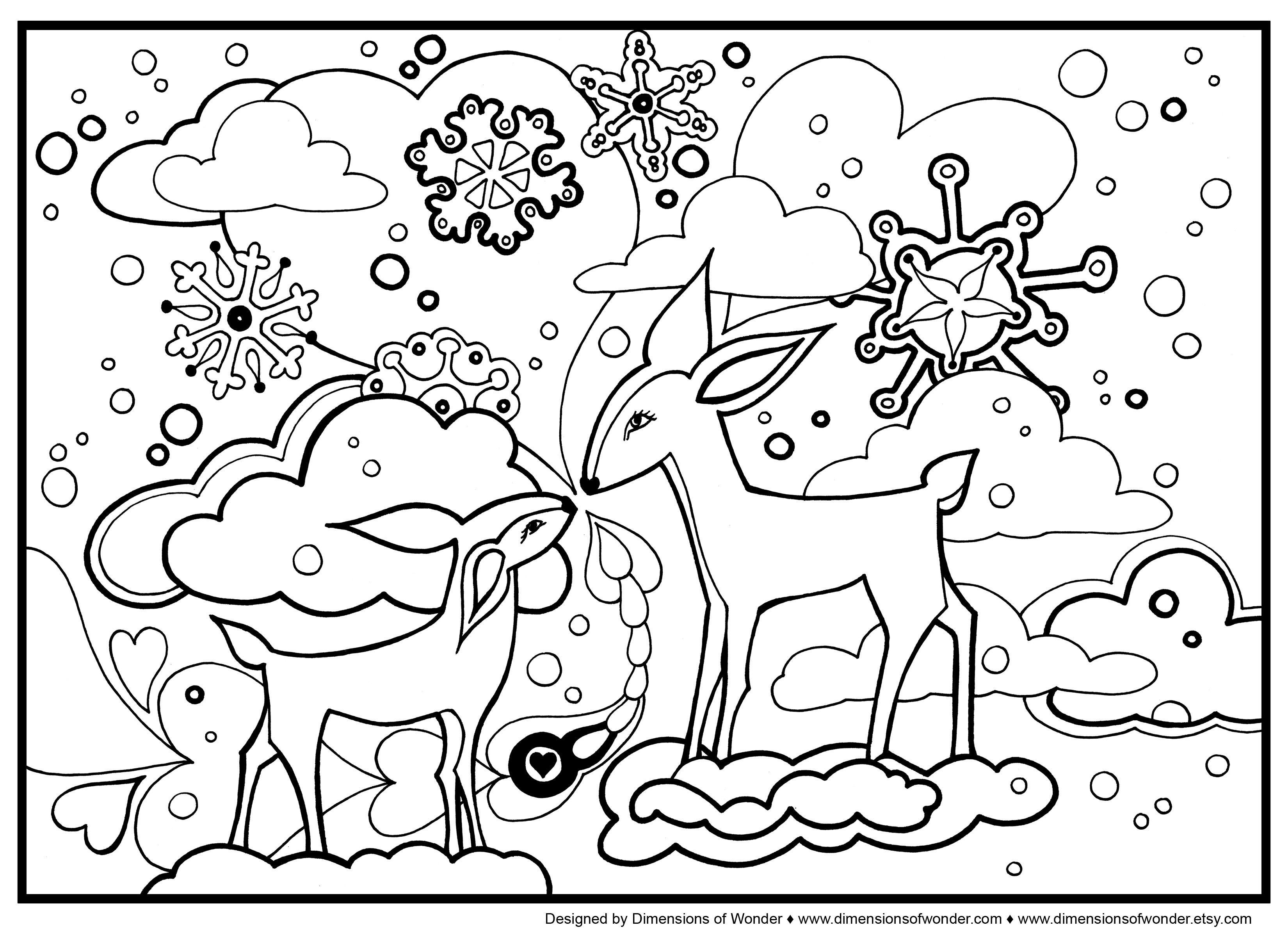 3300x2400 Wonderful Winter Animal Coloring Pages Lifetime Animals Co