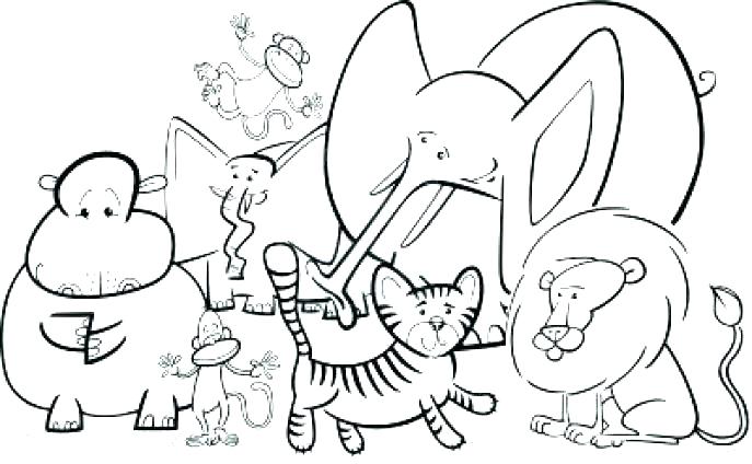 687x424 Winter Animals Coloring Pages