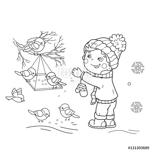 500x500 Coloring Pages Bird Feeders Bgcentrum