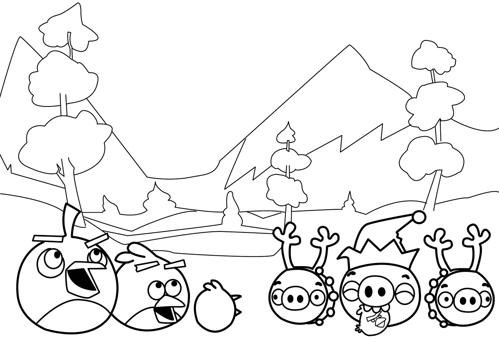 1600x1131 New Angry Birds Coloring Pages Team Colors