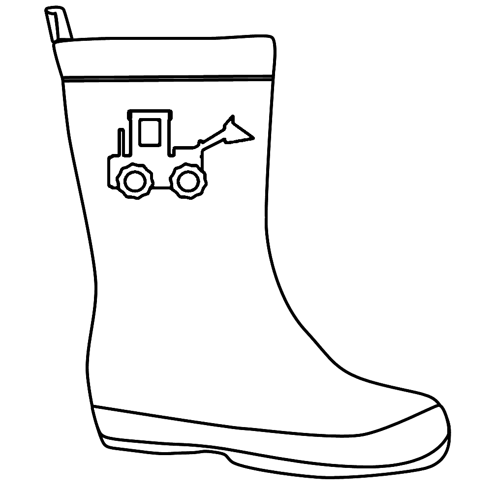 1000x1000 Winter Boots Coloring Pages To Print Printable Snazzy Draw Image