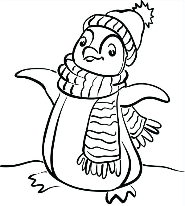 600x668 Extraordinary Design Winter Coloring Pages Printable Kids