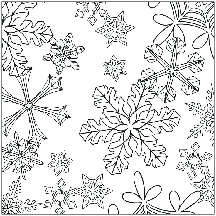 736x736 Winter Coloring Pages Adults
