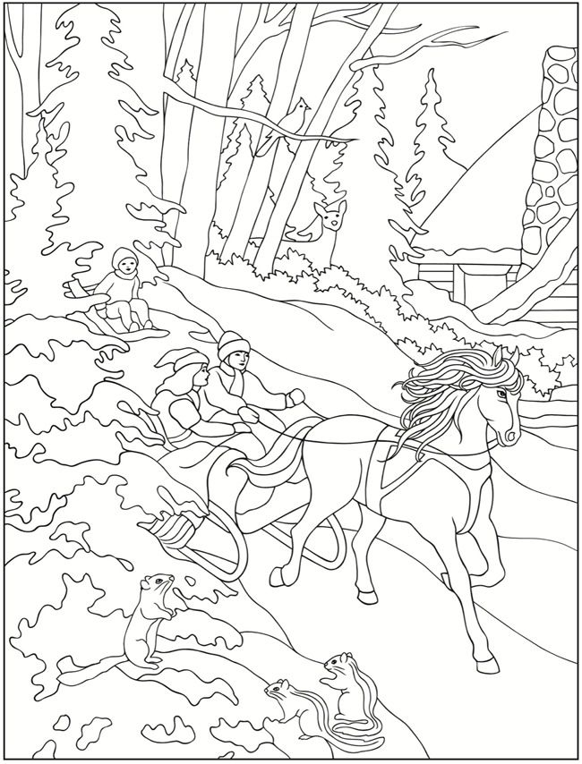 650x854 Winter Coloring Pages For Adults Best Kids Winter Color Fun
