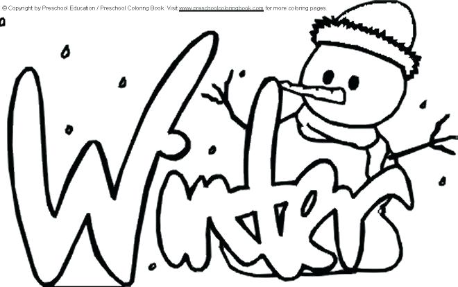 660x414 Winter Coloring Pages Free Winter Coloring Sheets For Kids Sports