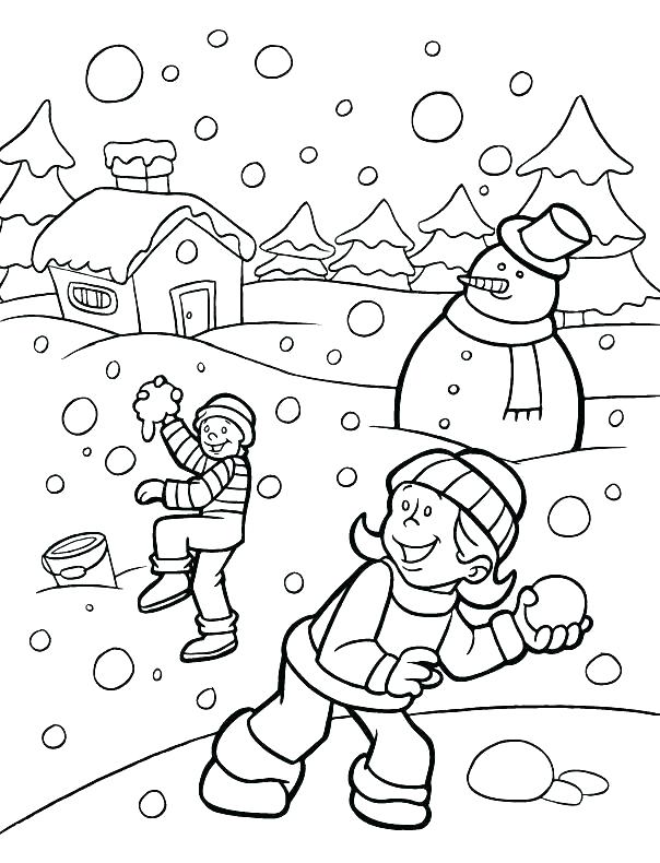 604x790 Free Winter Coloring Pages With Free Winter Coloring Pages