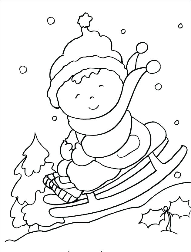 630x833 Free Winter Coloring Pages For Kindergarten Free Winter Coloring