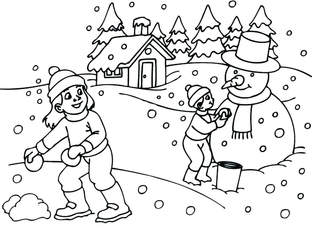 1024x764 Winter Color Page X Winter Colouring Pages For Toddlers Tamatama