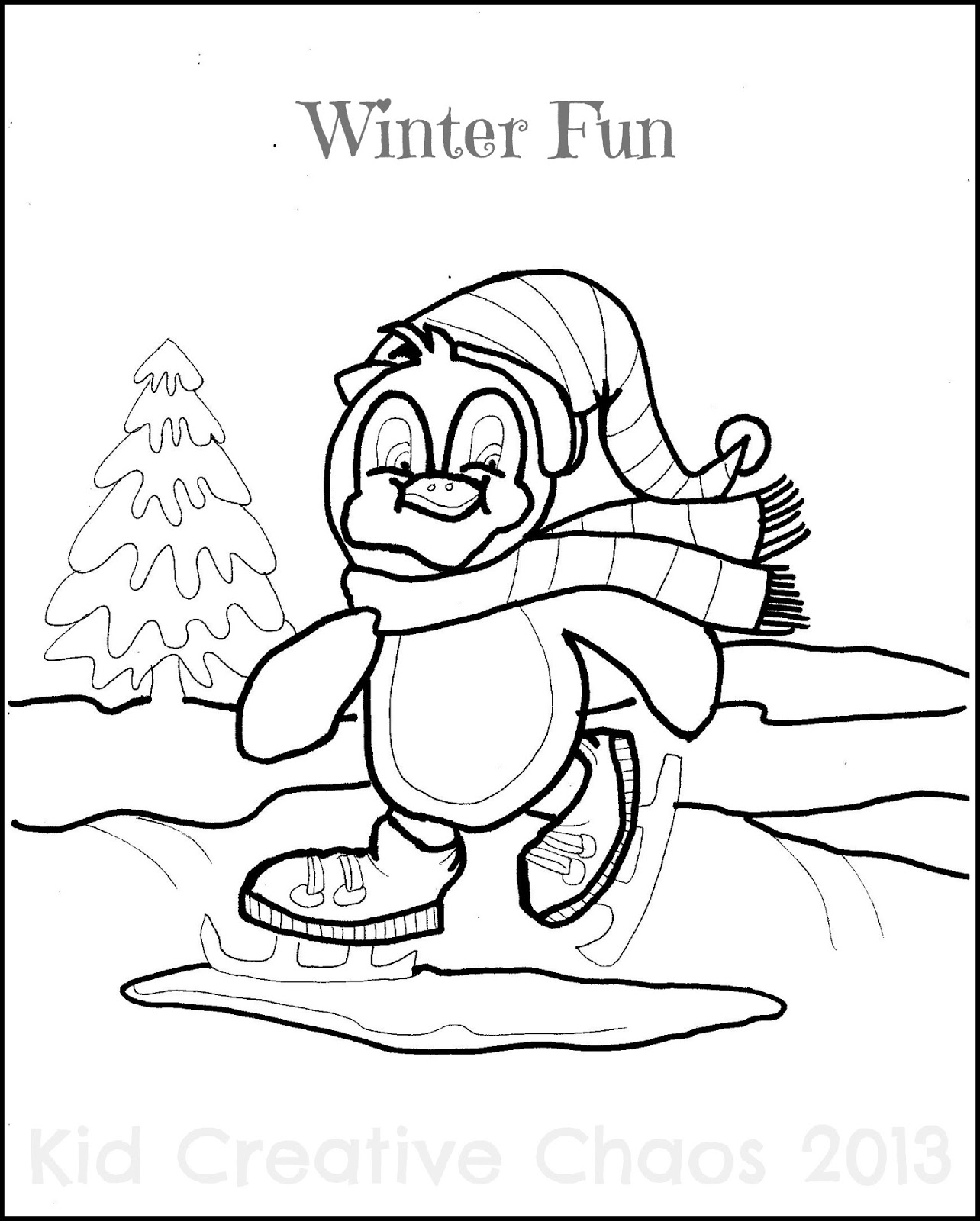 1284x1600 Free Printable Winter Coloring Pages