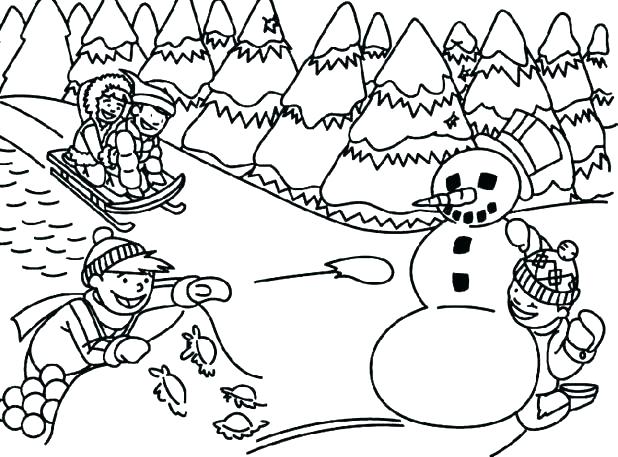 618x457 Coloring Pages For Winter Holidays Coloring Pages Winter Coloring