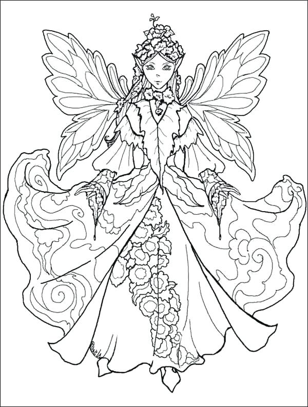 600x794 Fairy Princess Coloring Pages