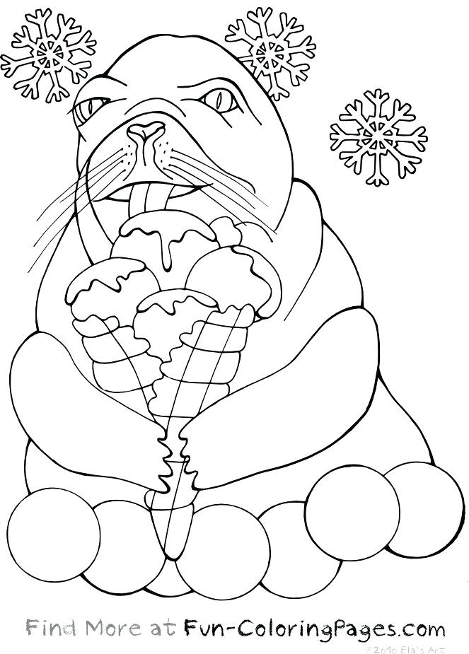 663x925 Winter Fun Coloring Pages Sea Otter Ice Cream Sea Otter Colouring