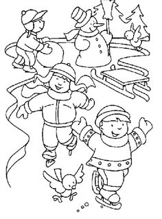 236x319 Winter Coloring Page
