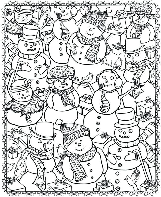 650x793 Holiday Coloring Book For Adults As Well As Printable Coloring