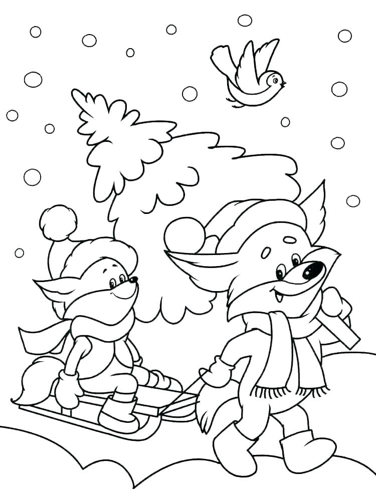 750x1000 Printable Coloring Pages Winter Winter Printable Coloring Pages
