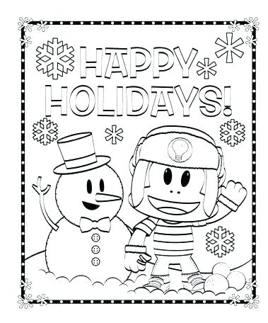 379x456 Winter Holiday Coloring Pages Printable