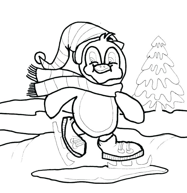 736x758 Coloring Page Winter