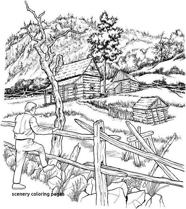 630x706 Winter Scene Coloring Pages For Adults Google Search For Scenery