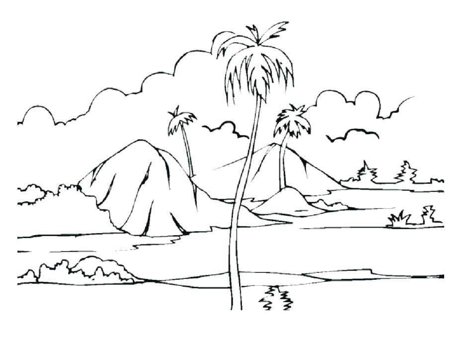 950x686 Desert Landscape Coloring Pages Free Free Coloring Winter