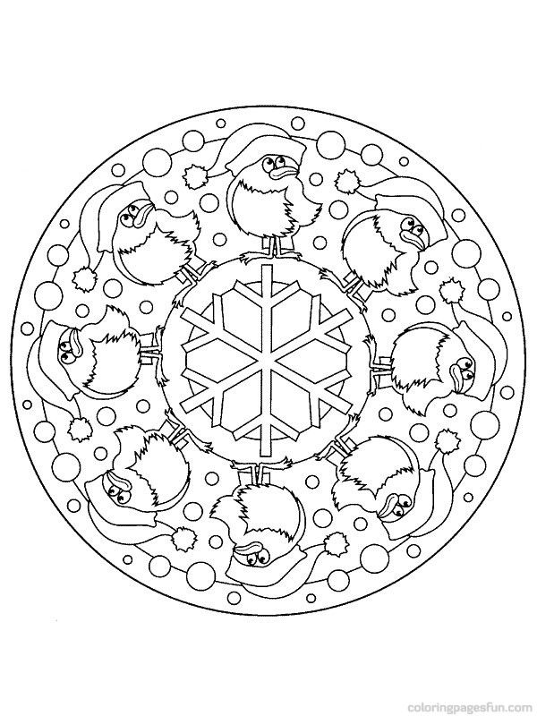 Winter Mandala Coloring Pages at GetDrawings | Free download