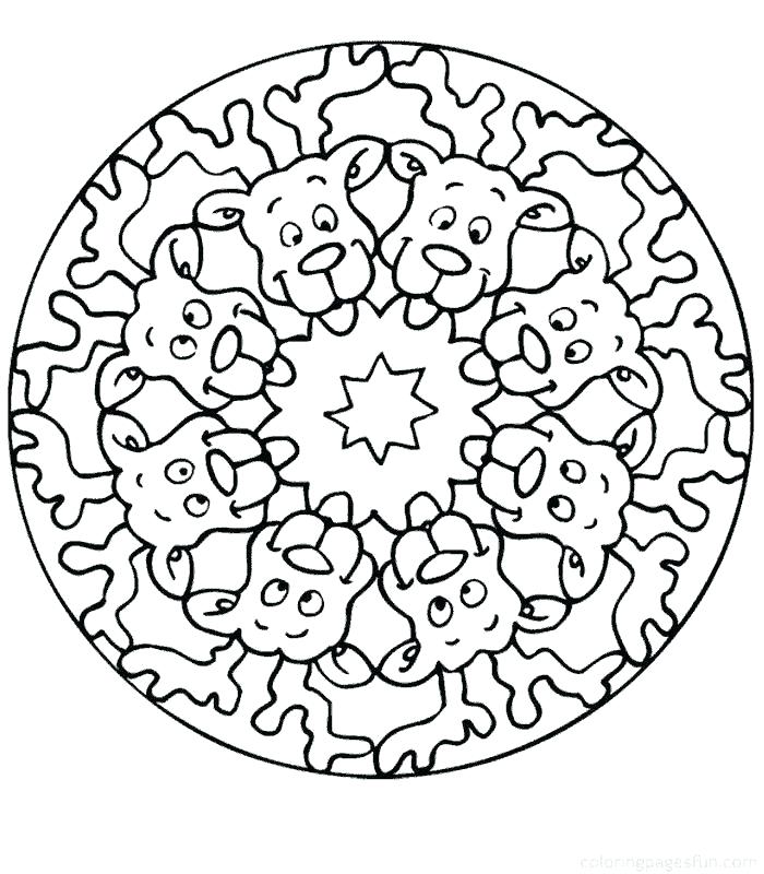 700x800 Awesome Abstract Coloring Pages For Kids For Free Mandala Coloring