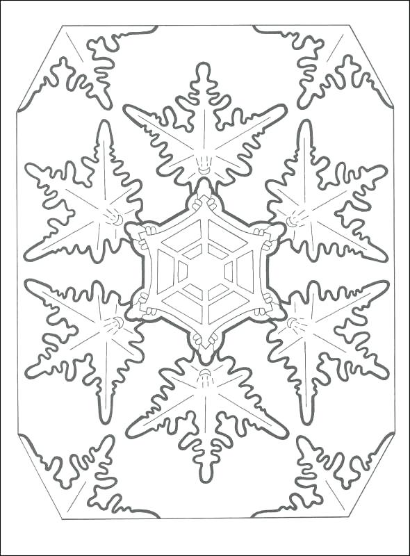 590x800 Coloring Page Snowflake Snowflakes Printable Coloring Pages Image