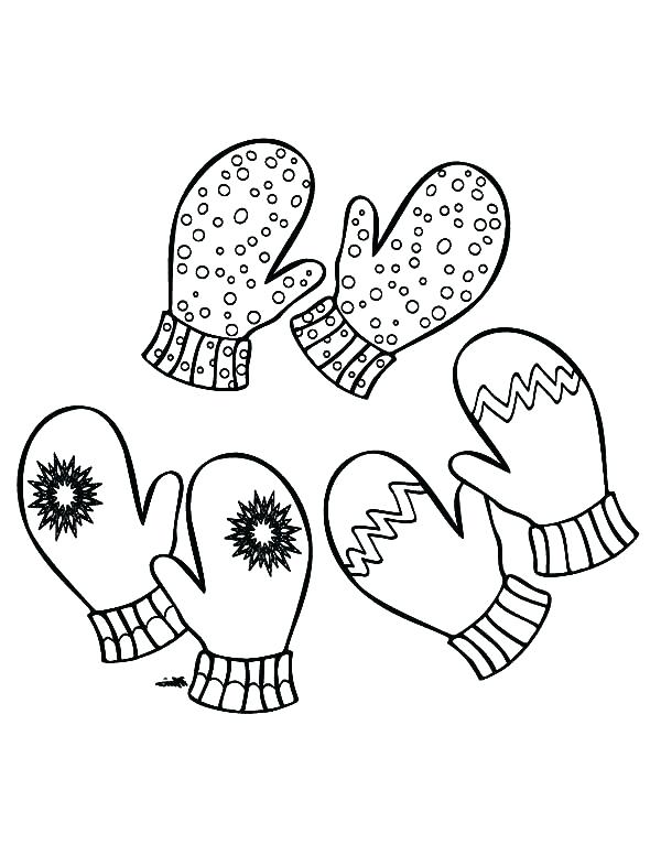 600x776 Mittens Coloring Page Big Mitten Coloring Page Winter Mittens