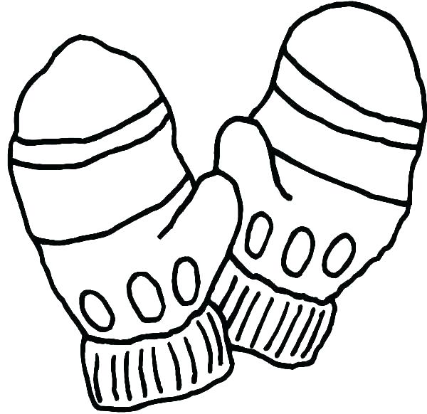 600x582 Mittens Coloring Page Great Mitten Coloring Page Online Winter