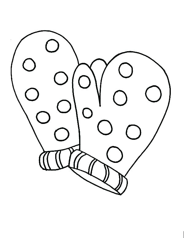 600x776 Mitten Coloring Page Mittens Coloring Page Great Mitten Coloring