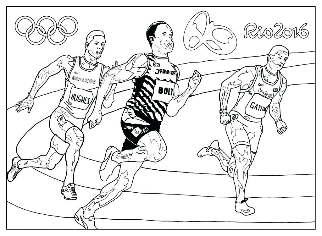 1024x751 Olympic Games Coloring Pages Get Your Kids Excited