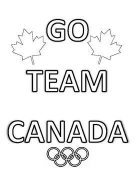 270x350 Winter Olympics, Team Canada Colouring Pages, Bundle Pages