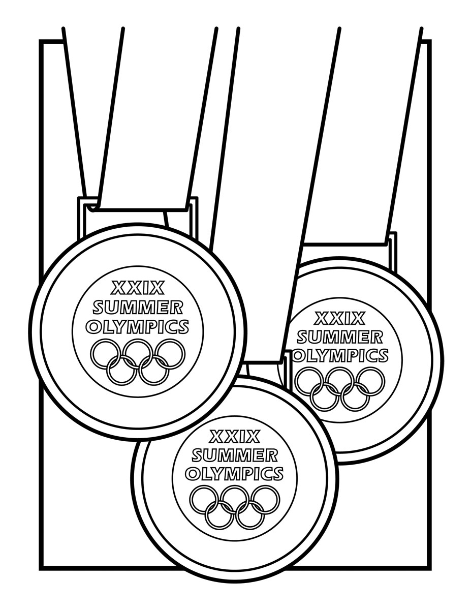 927x1200 Sizable Olympic Torch Coloring Page Gold Medal Kids Activities