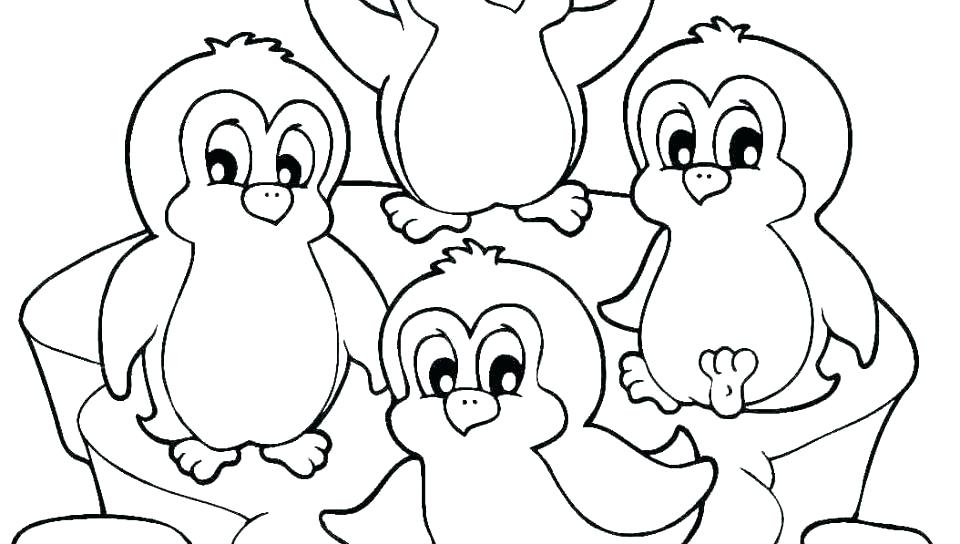 960x544 Printable Penguin Coloring Pages For Kids Free Penguin Coloring