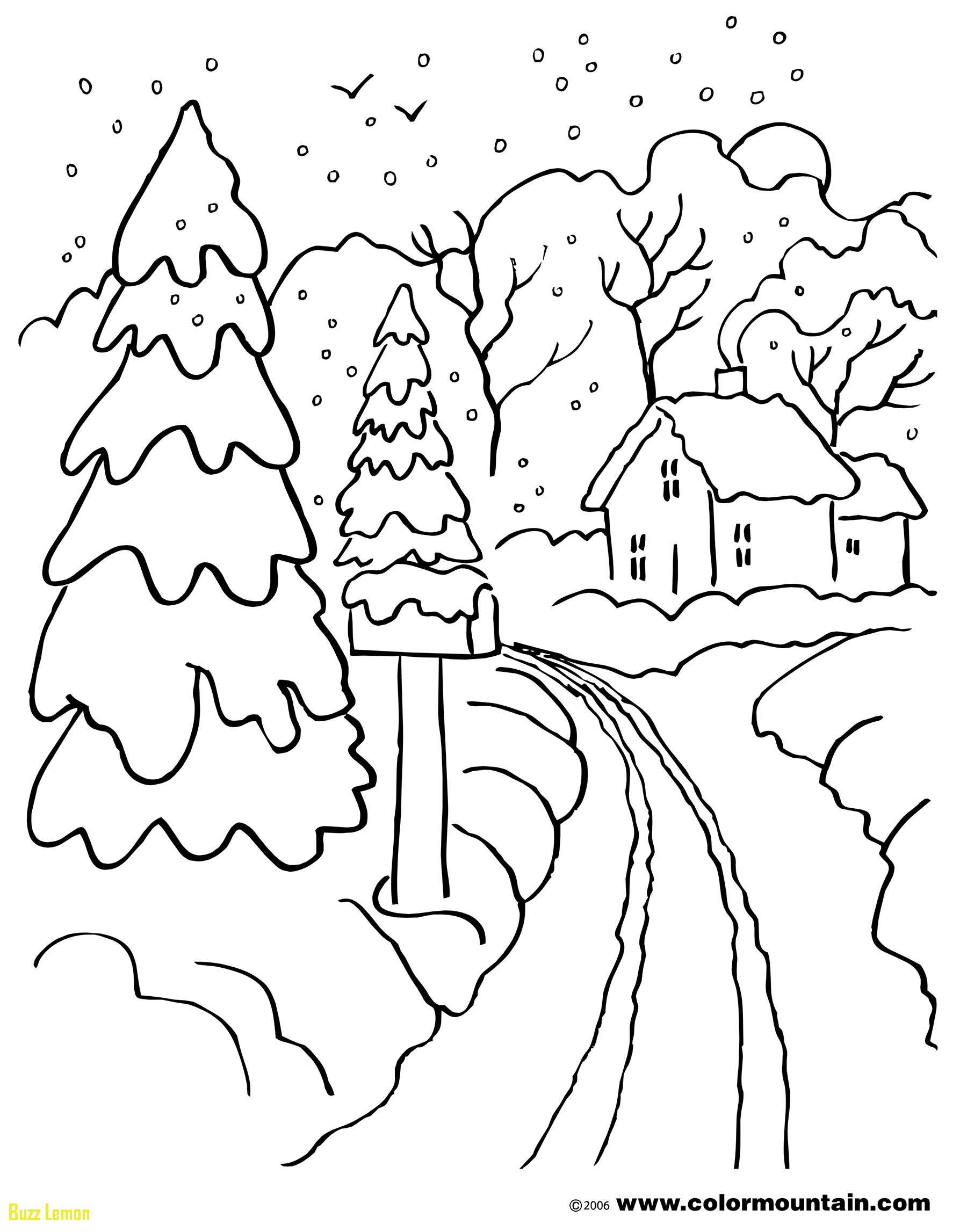 1800x2294 Coloring Page Winter Scene Luxury Winter Scene Coloring Pages