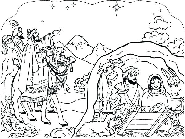 600x451 Scene Coloring Pages