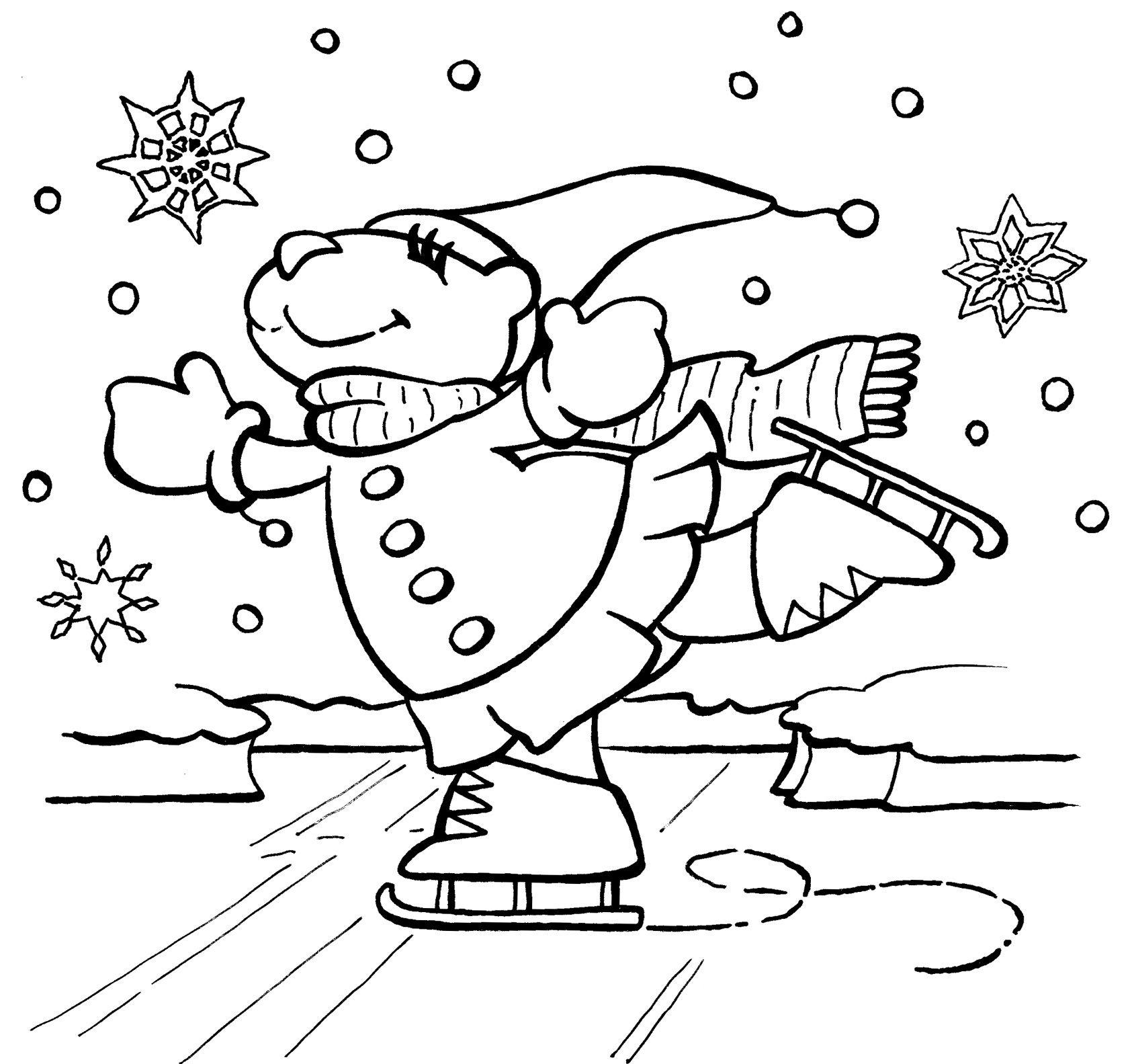 1685x1583 Free Printable Winter Coloring Pages And Theotix Me Throughout