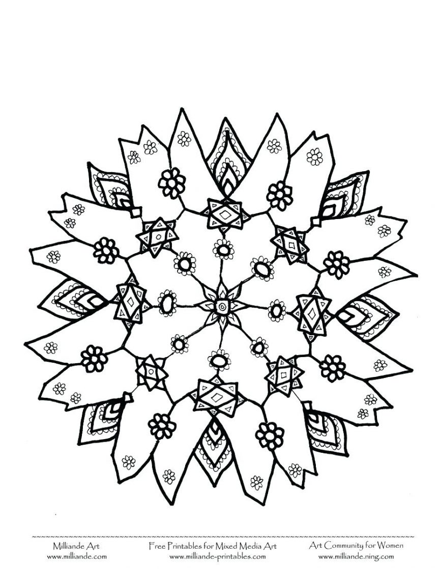 863x1117 Free Snowflake Coloring Pages Free Snowflake Coloring Pages Winter
