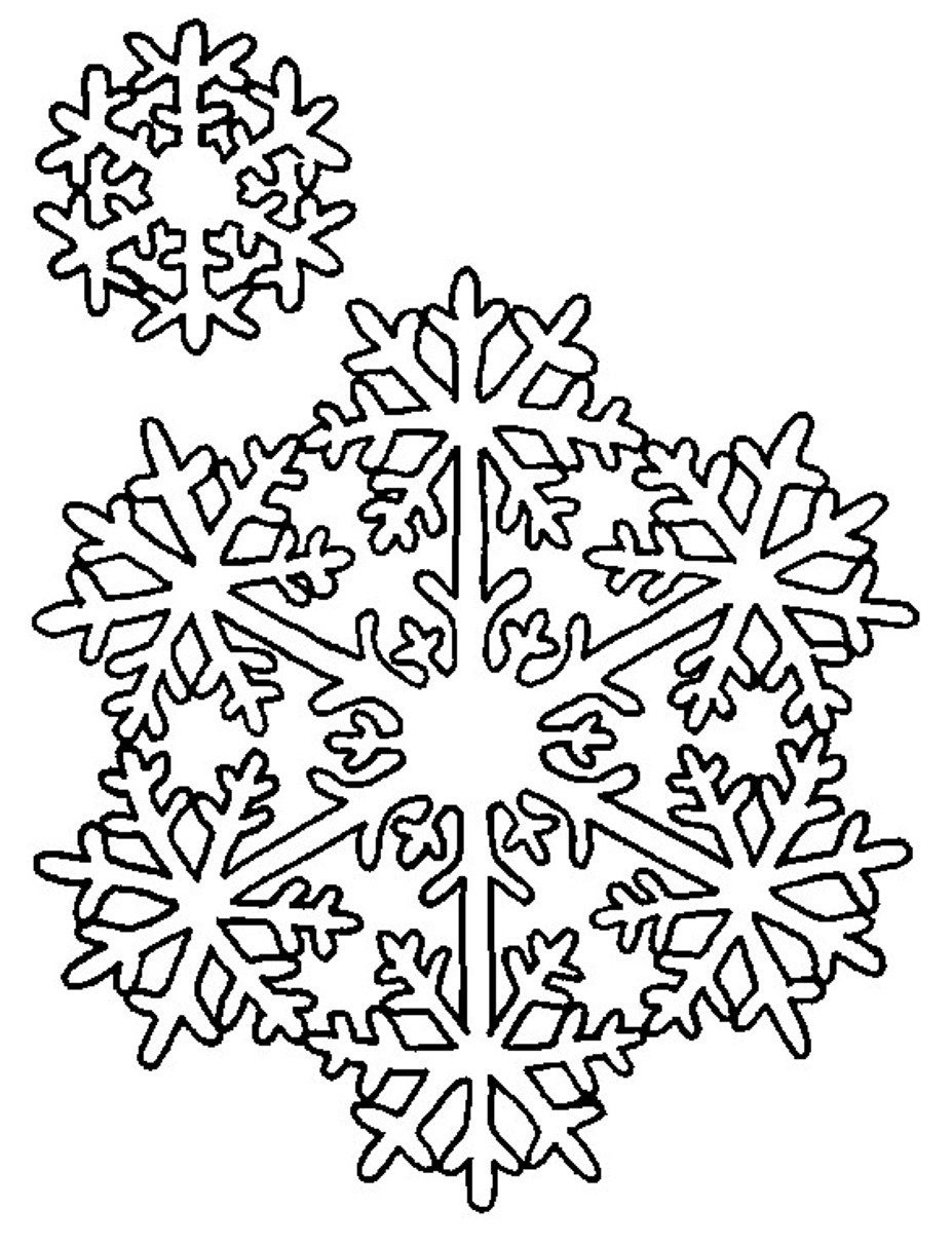 927x1213 Simple Snowflake Coloring Page Free Printable Pages Arresting
