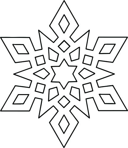 432x500 Snowflakes Coloring Page Coloring Page Snowflake Coloring Page