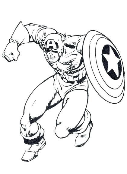 421x574 Coloring Pages Captain America Coloring Pages Captain Shield Free