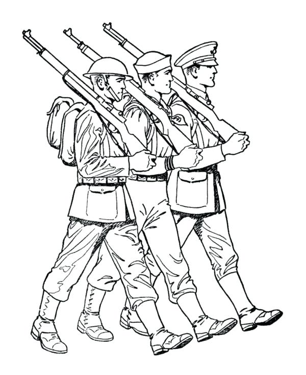 600x734 Soldier Coloring Pages Army Coloring Pages Soldiers A Winter